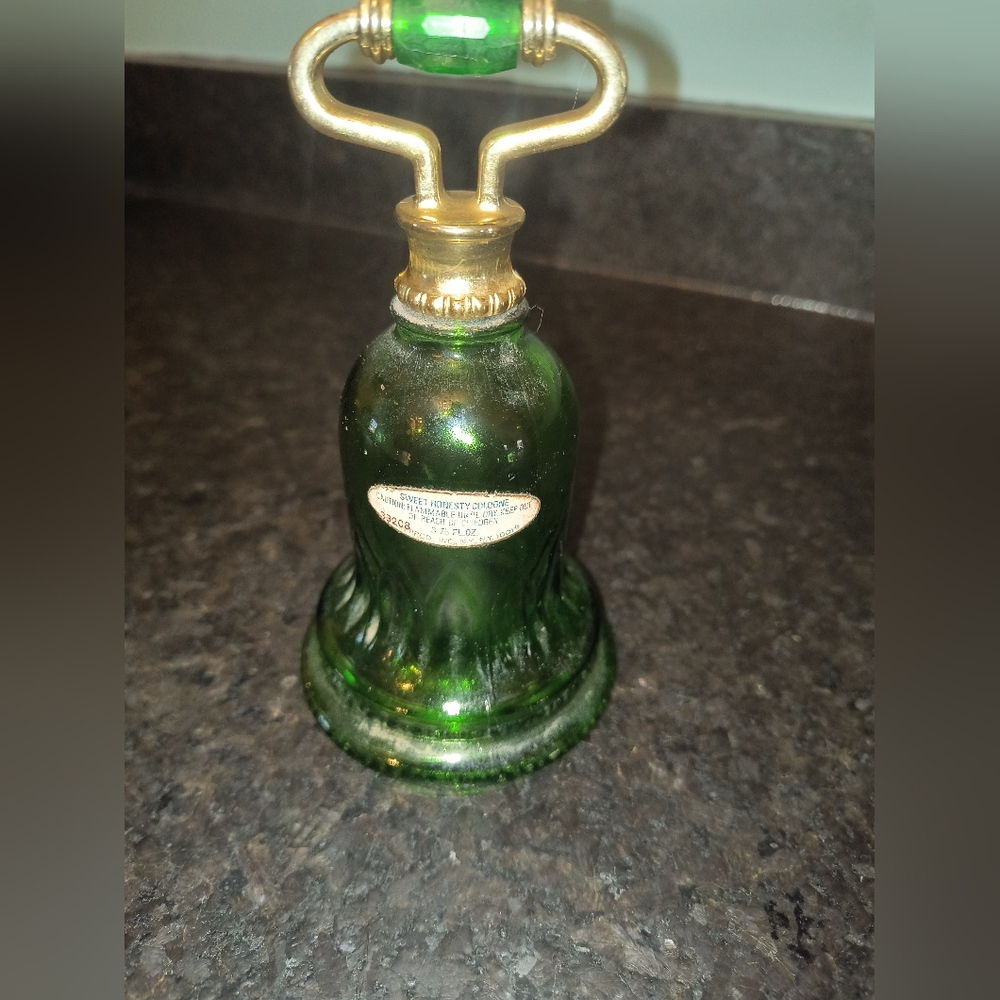Elegant Green Glass Candle Holder